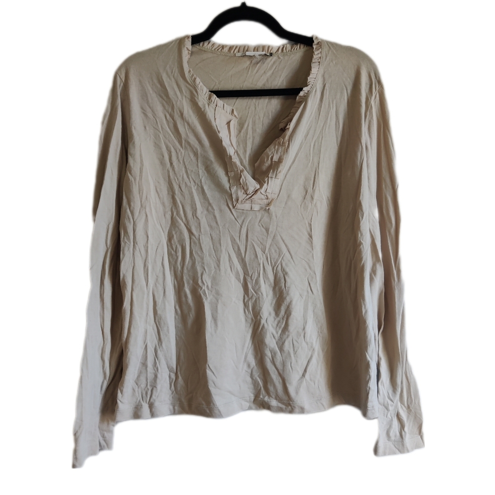 EUC Gerard Deral Cream Long Sleeve Shirt